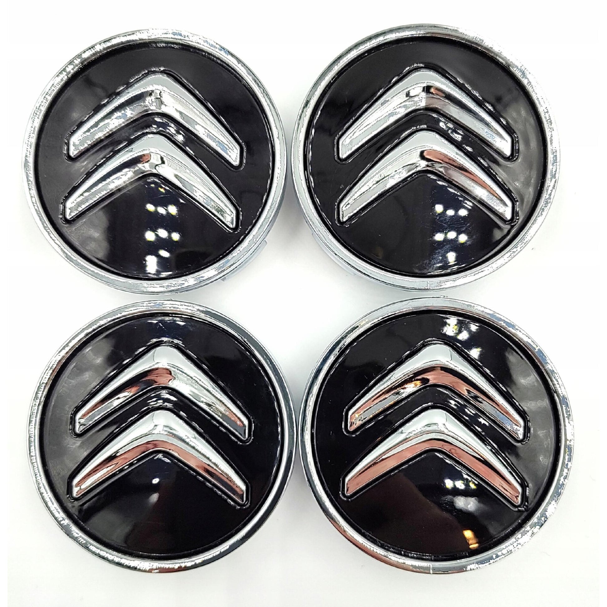 Set 4 capace centrale pentru jante CITROEN 60 mm, Negru