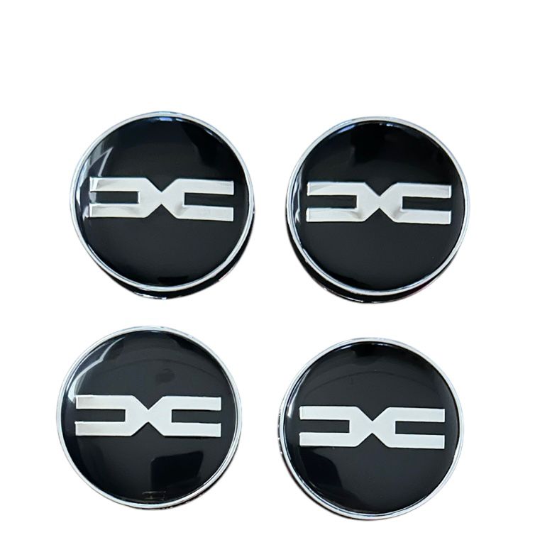 Set 4 capace roti 60mm Dacia Model Nou negre compatibil/inlocuitor janta aliaj
