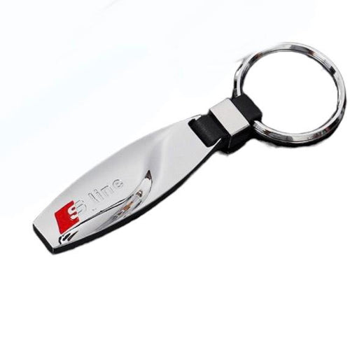 Breloc Pentru Cheie Audi S-Line, Argintiu/Negru