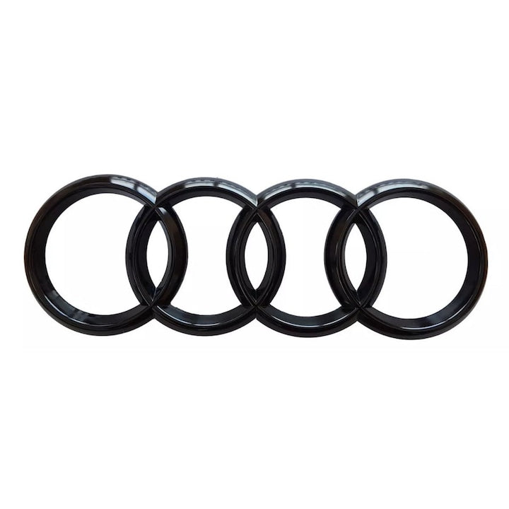 Emblema Spate Audi, negru, 19,2 x 6,6 cm, montat pe banda