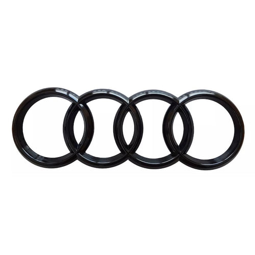Emblema Spate Audi, negru, 19,2 x 6,6 cm, montat pe banda