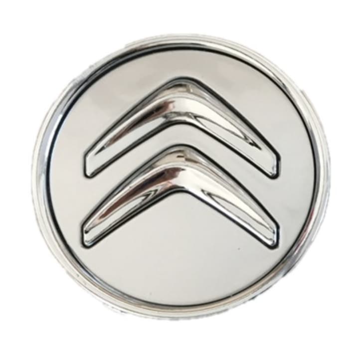 Set 4 capacele roti 59mm Citroen, pentru jante aliaj, argint