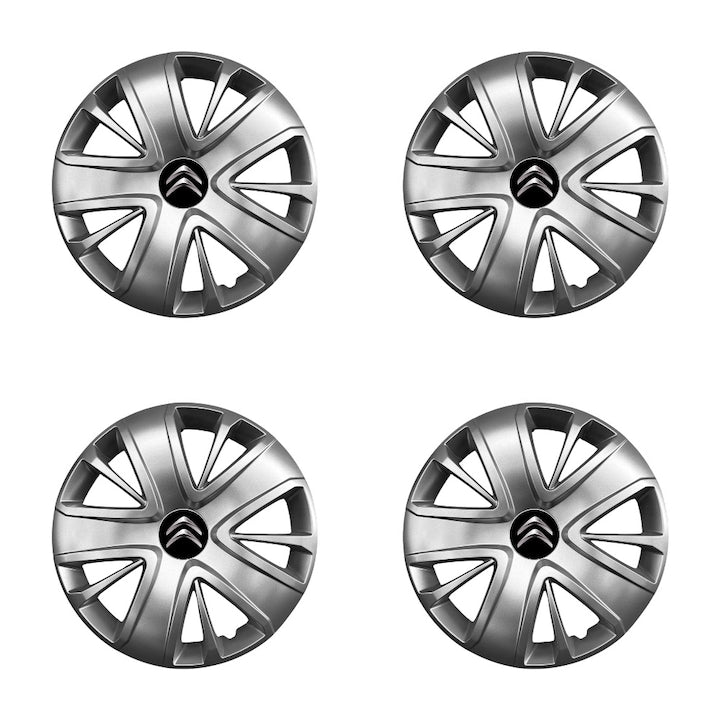 Set 4 Capace Roti R15 AUTOHELIX MSA ®, Potrivite Jantelor de 15 inch, pentru CITROEN, Model 341