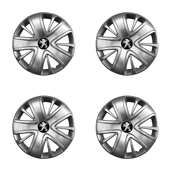 Set 4 Capace Roti R15 AutoSSF ®, Potrivite Jantelor de 15 inch, pentru PEUGEOT, Model 341