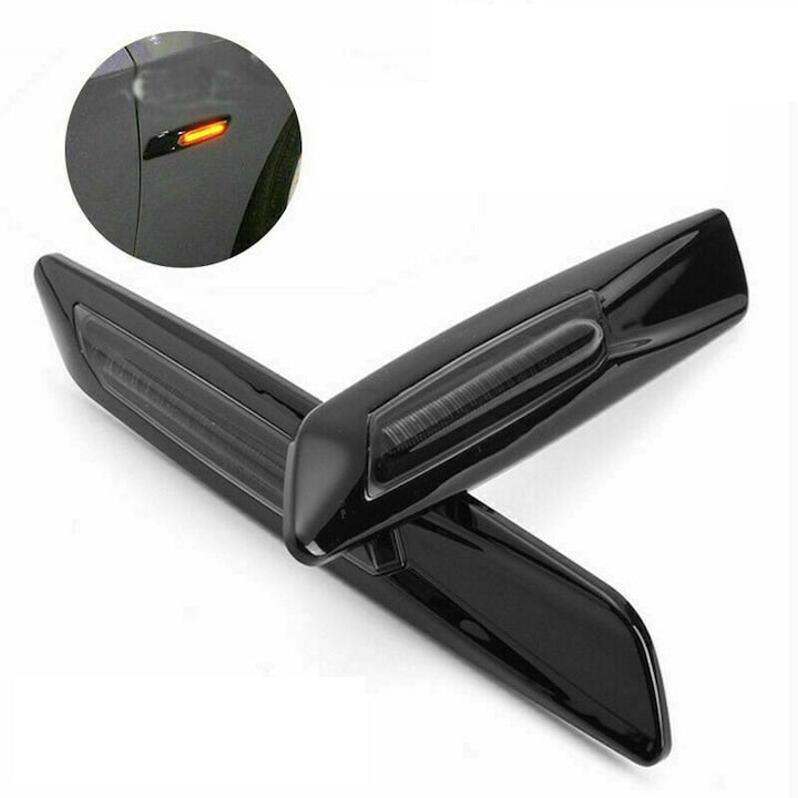 Set 2 buc lampi led pentru semnalizare laterala dinamic pentru BMW E90 E60 E82, F10 Style