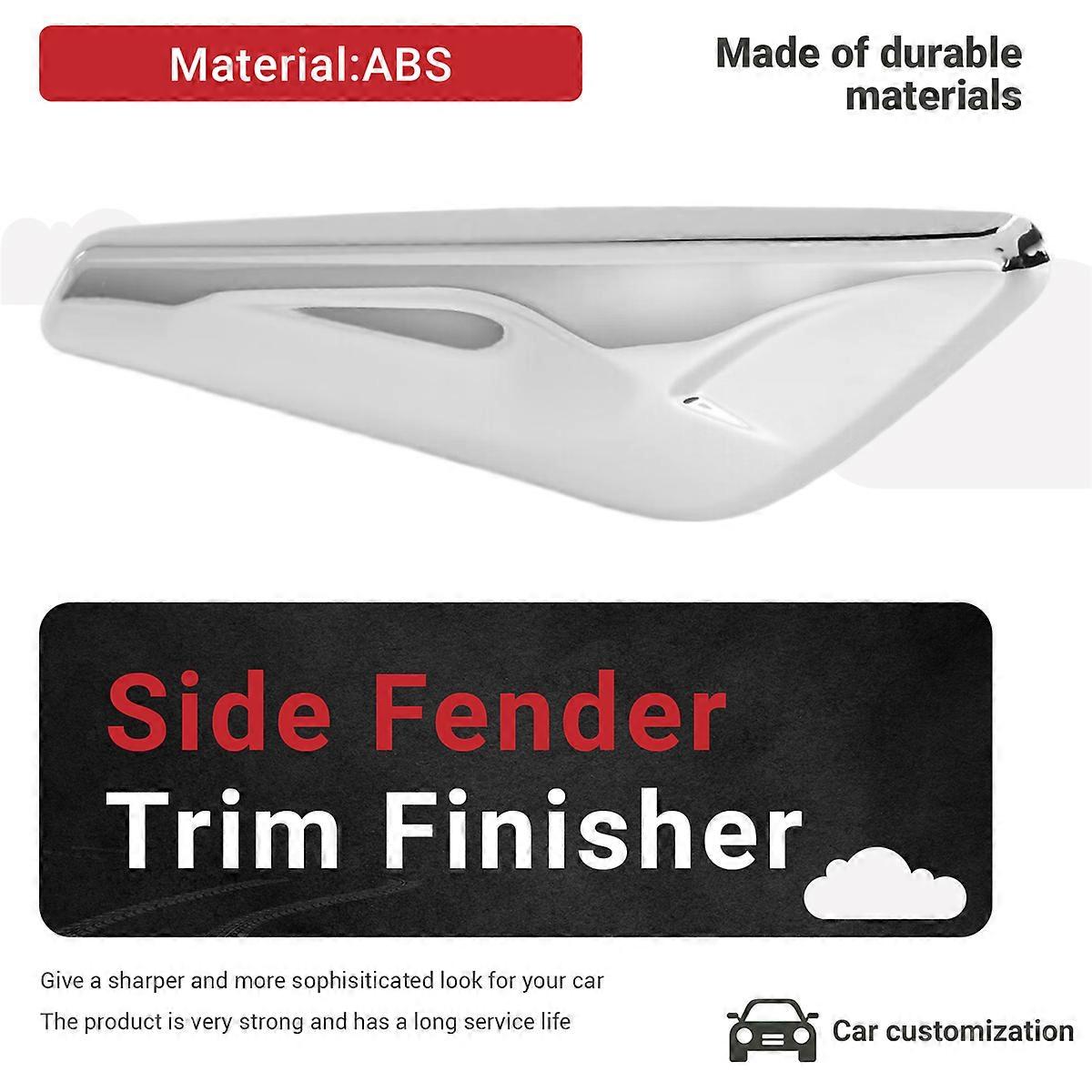 Ornament lateral aripă dreapta BMW X3 X4 F25 F26 2013-2017, argintiu