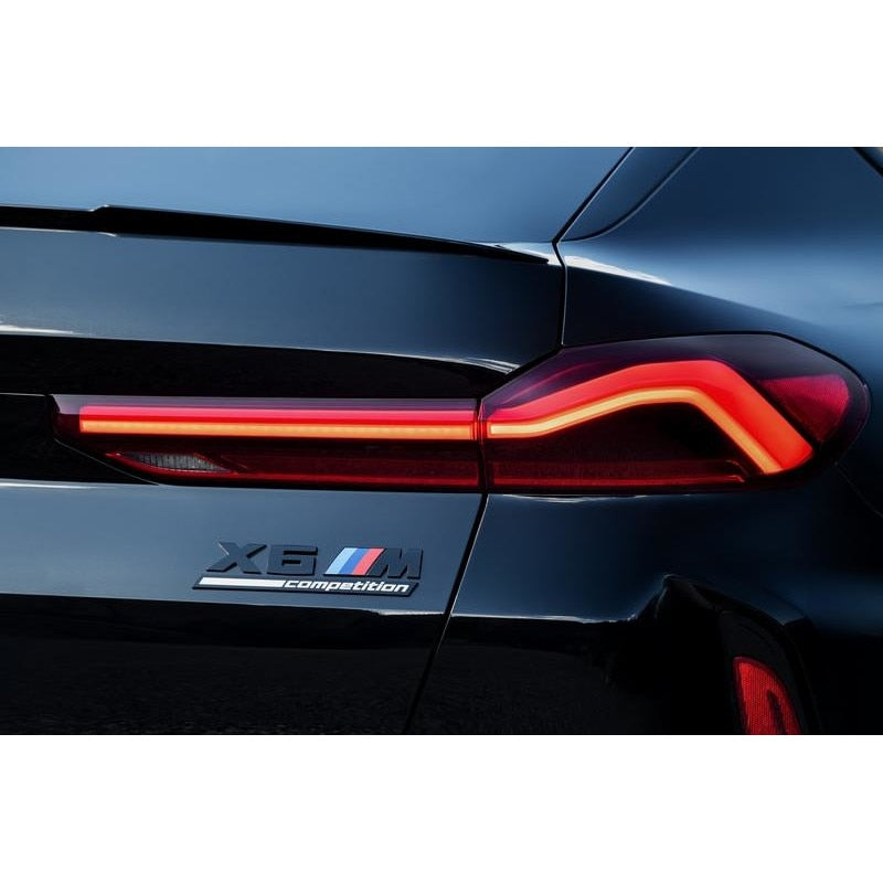 Emblema X6M Competition spate portbagaj BMW, Negru matt