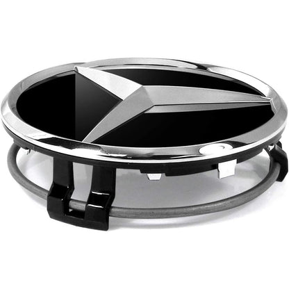 Set de 4 capace centrale pentru roti Mercedes-Benz 75mm, negru