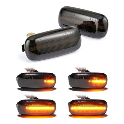 Lampi semnalizari laterale aripa, dinamice, secventiale Audi A3 8P, A4 B6, B7, B8, A6, set 2 bucati