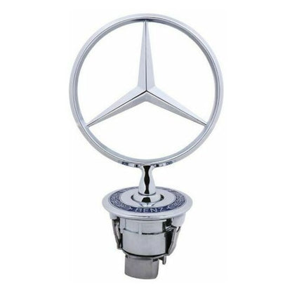 Emblema logo Mercedes-Benz pentru capota, 44mm, argintiu