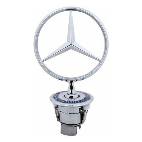 Emblema logo Mercedes-Benz pentru capota, 44mm, argintiu
