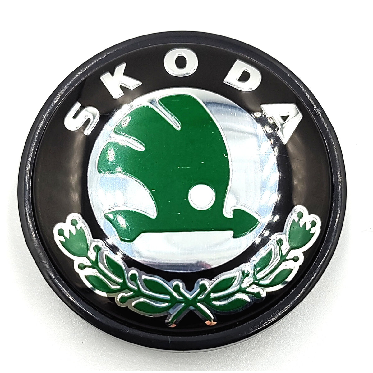 Set 4 capace roti 56/52mm compatibil jante aliaj Skoda, verde