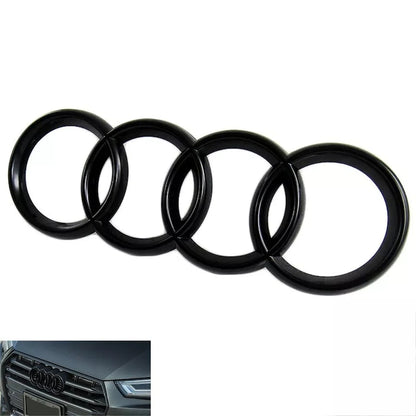 Emblema PBauto pentru Audi A1 A3 A4 S4 A5 S5 A6, 273mm, negru lucios