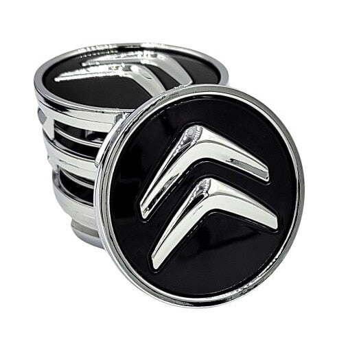 Set 4 capace centrale pentru jante CITROEN 60 mm, Negru