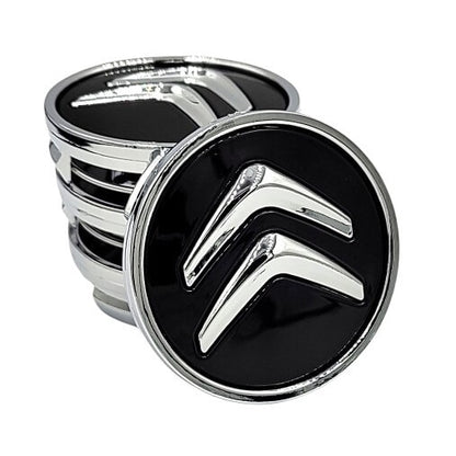 Set 4 capace centrale pentru jante CITROEN 60 mm, Negru