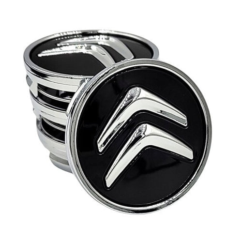Set 4 capace centrale pentru jante CITROEN 60 mm, Negru