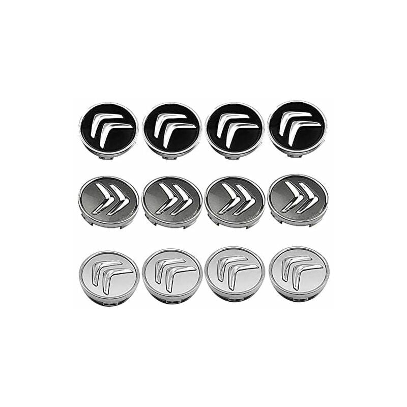 Set 4 capace roti Tovbmup pentru Citroen, ABS, rezistenta inalta, 60mm