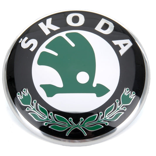 Emblema capota/hayon/portbagaj Skoda 80mm, Octavia, Fabia, Roomster