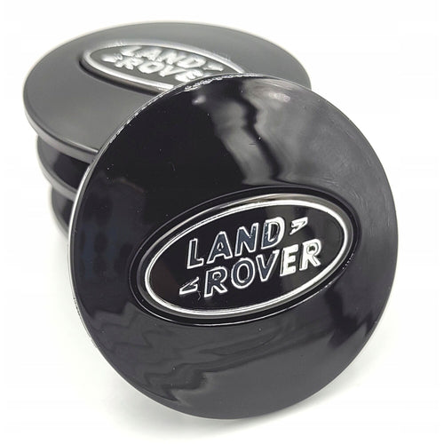 Set 4 Capace de janta, ZAMIENNIK, ABS, Pentru LAND ROVER, 62 / 47 mm, Negru