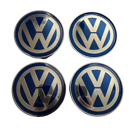 Set 4 capace roti 68mm Volkswagen compatibil/inlocuitor janta aliaj, Albastru