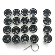 Set 20 capace prezoane pe 17 + cheie de scos capacele, argintii