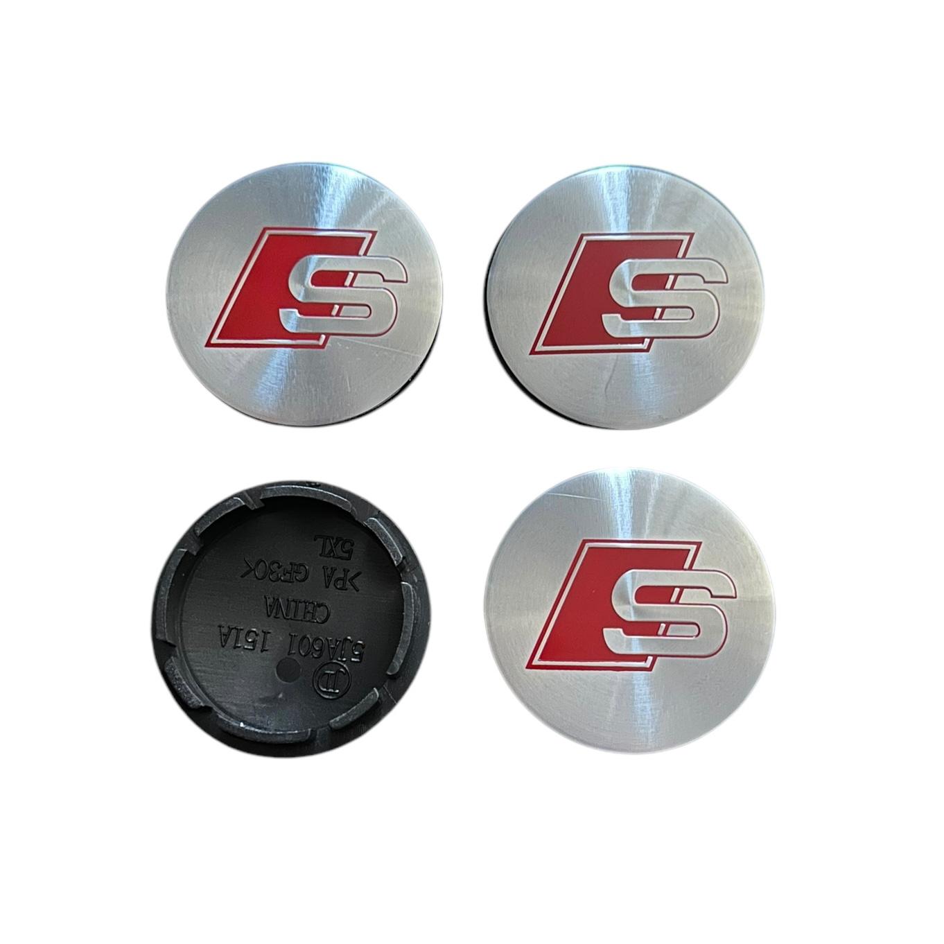 Set 4 capace roti 56mm Audi S line compatibil/inlocuitor janta aliaj