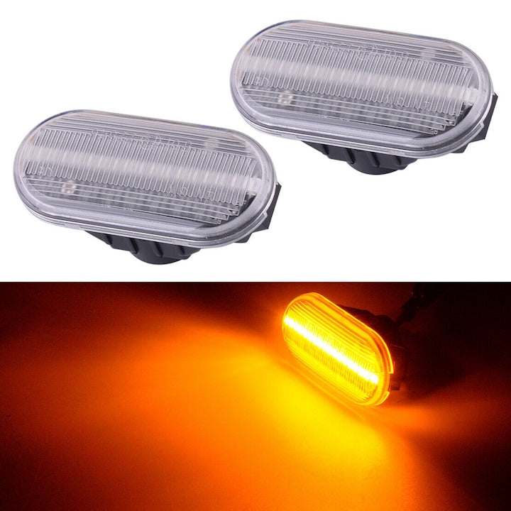 Set 2 Semnalizari Aripa LED Dinamice Secventiale XtremeVision® pentru Nissan Qashqai, Pathfinder, Navara, 350Z, Micra, Note, Tiida - D0324