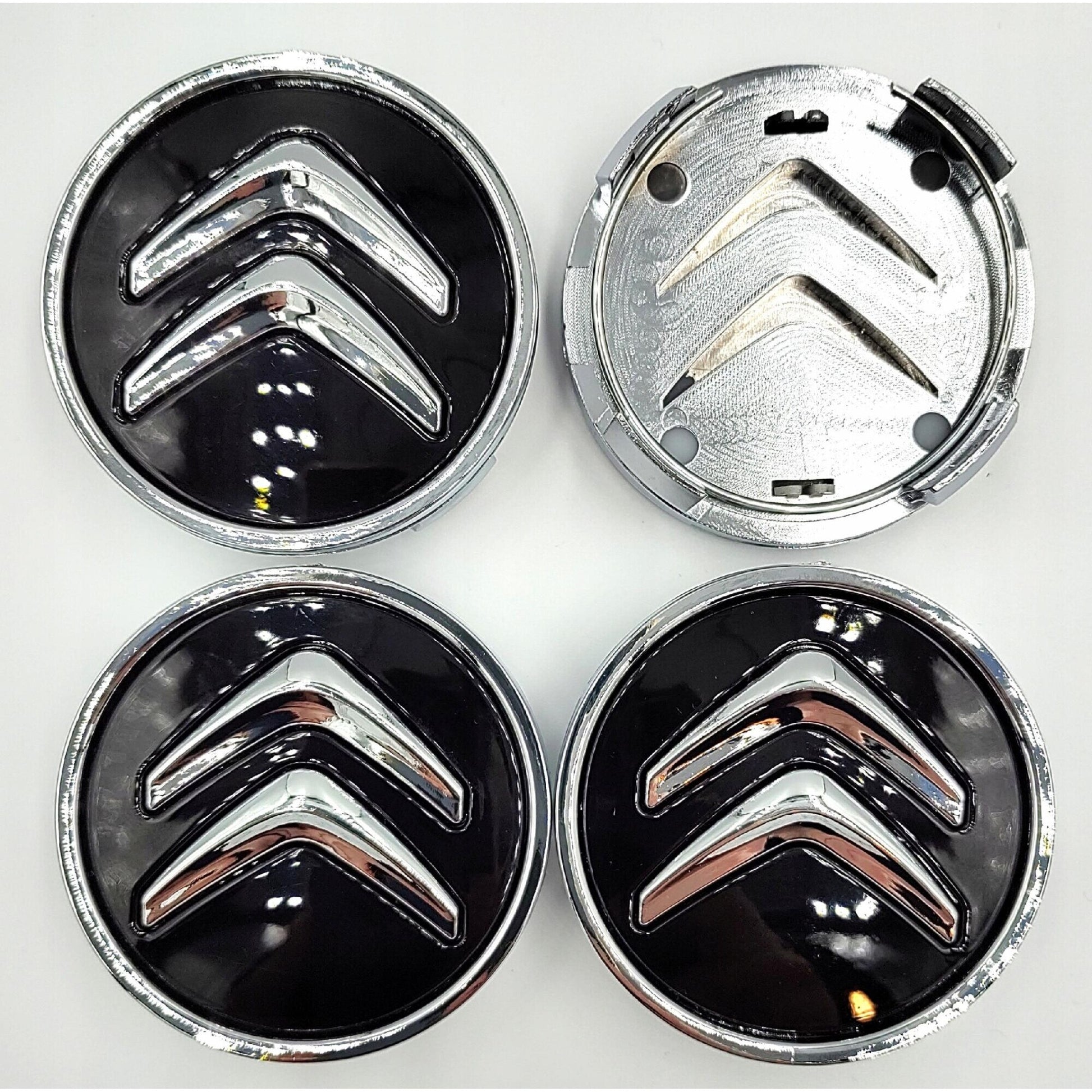 Set 4 capace centrale pentru jante CITROEN 60 mm, Negru