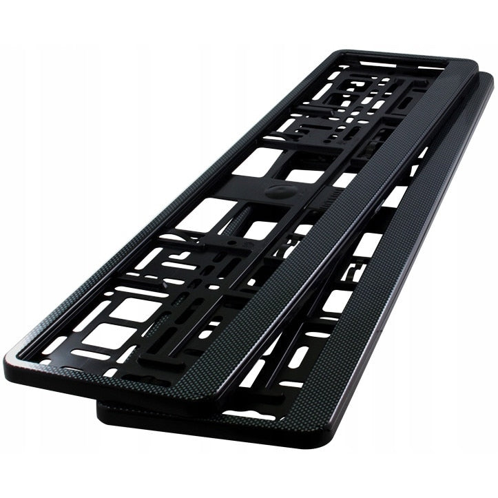 Set 2 bucăți suport număr înmatriculare auto HP culoare ramă carbon 8x șurub