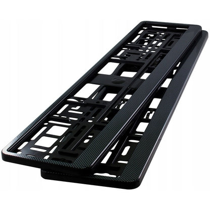 Set 2 bucăți suport număr înmatriculare auto HP culoare ramă carbon 8x șurub