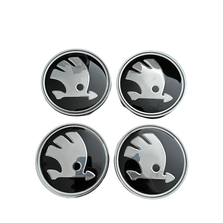 Set 4 capace roti 68mm Skoda compatibil/inlocuitor janta aliaj