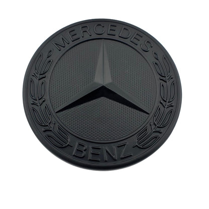 Emblema pentru capota Mercedes tip banut - 57mm, Negru Mat