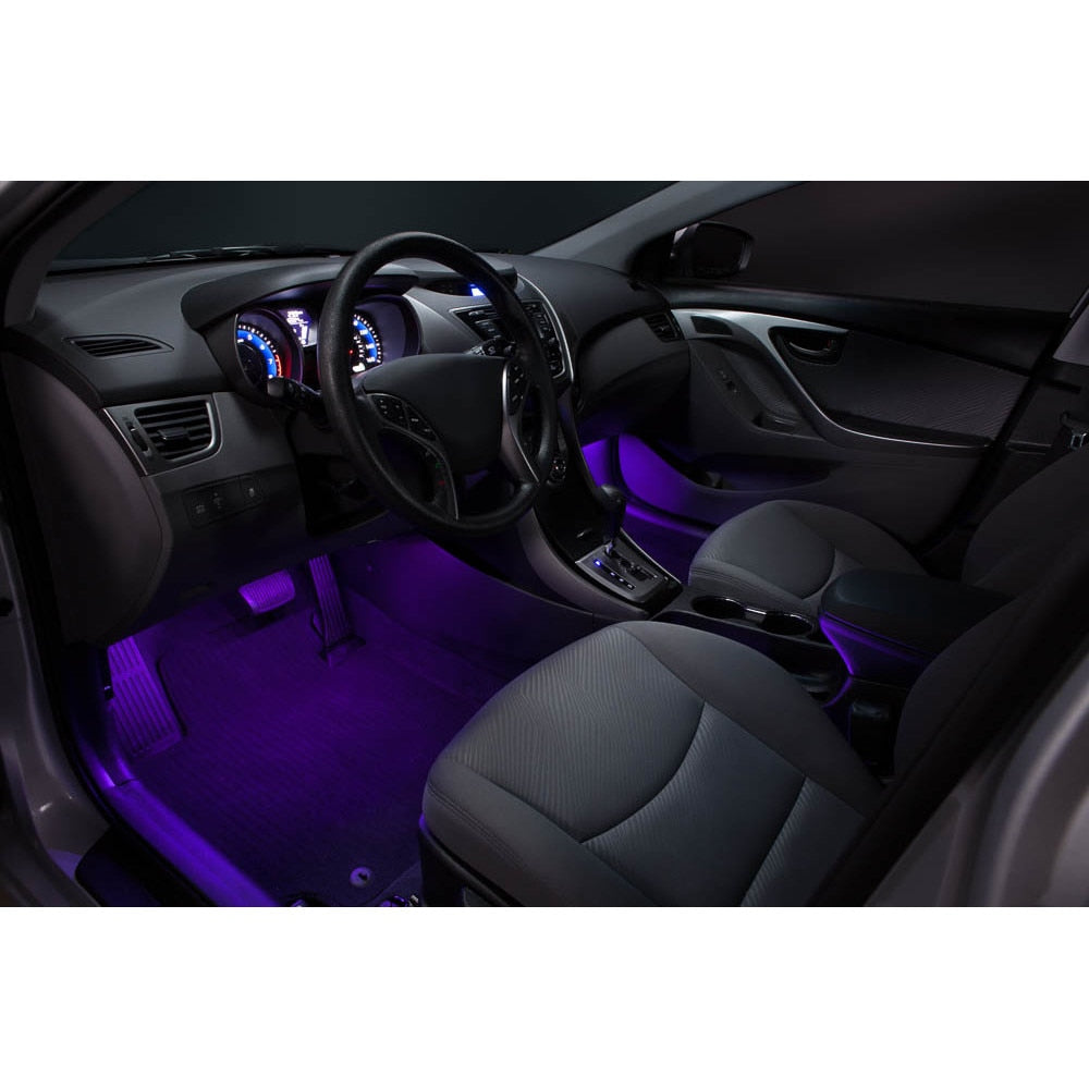 Kit Iluminare Ambientala LED Interior Masina, Multicolor RGB cu Telecomanda