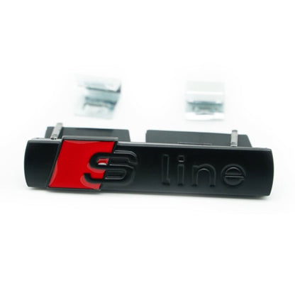 Emblema Sline pentru grila fata Audi, Negru matt