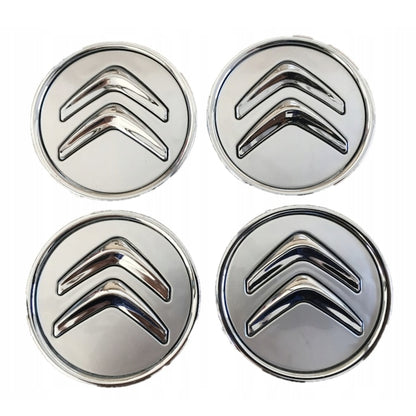 Set 4 capacele roti 59mm Citroen, pentru jante aliaj, argint