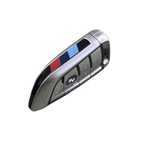 Carcasa Cheie Knife 4 Butoane BMW M XX1 X3 X5 X6 X7 1 3 5 6 7 Series G20 G30 G11 F15 F16 G01 G02 F48, Argintiu
