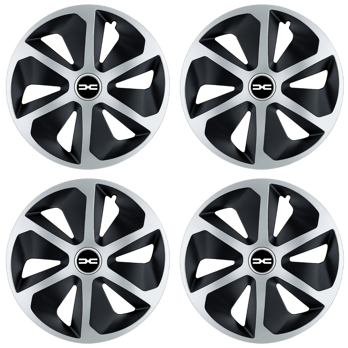 Set 4 capace roti Roco Gri-Negru R14 Compatibil Cu Dacia Nou