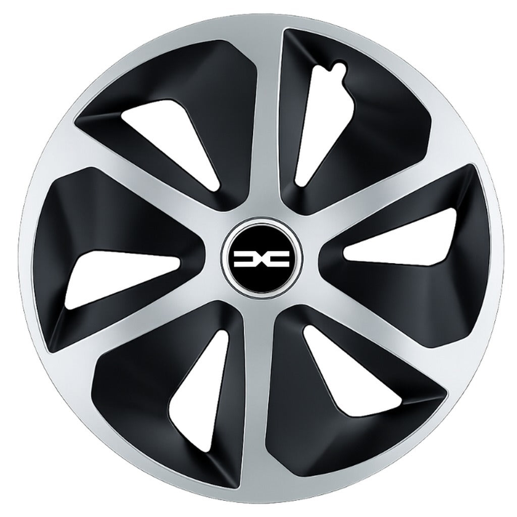 Set 4 capace roti Roco Gri-Negru R17 pentru gama auto Dacia Nou