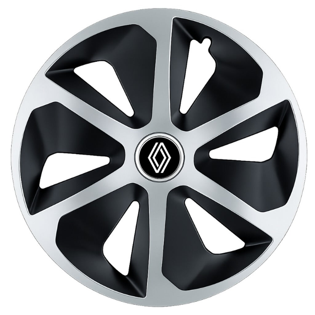 Set 4 capace roti Roco Gri-Negru R17 pentru gama auto Renault Nou