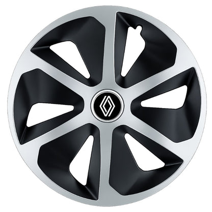 Set 4 capace roti Roco Gri-Negru R15 Compatibil Cu Renault Nou