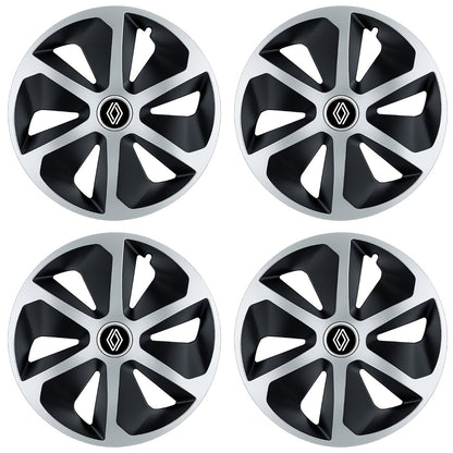 Set 4 capace roti Roco Gri-Negru R16 Compatibil Cu Renault Nou
