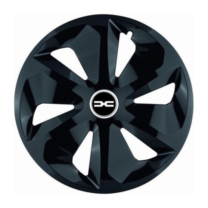 Set 4 Capace Roti Roco Negru R14, pentru Dacia Nou, model roco negru