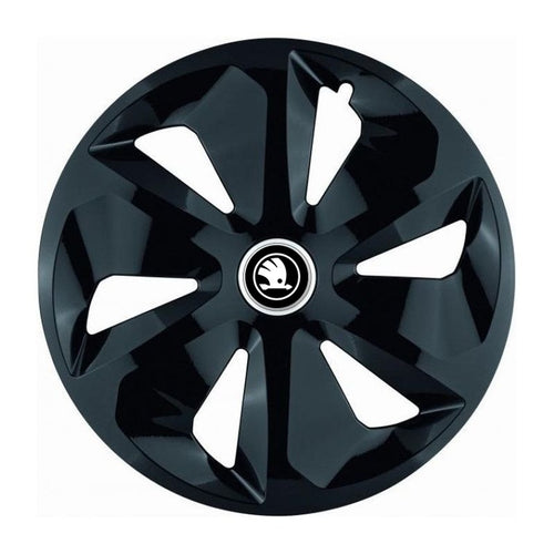 Set 4 Capace Roti Roco Negru R14, pentru Skoda Nou, model roco negru