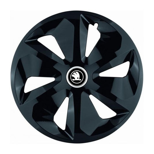 Set 4 Capace Roti Roco Negru R14, pentru Skoda Nou, model roco negru