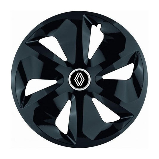 Set 4 Capace Roti Roco Negru R14, pentru Renault Nou, model roco negru