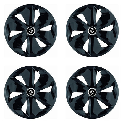 Set 4 Capace Roti Roco Negru R14, pentru Renault Nou, model roco negru