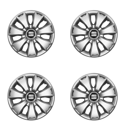 Set 4 capace roti 15 inchi (R15) compatibile SEAT Leon, Altea, Alhambra, Ibiza, Cordoba, Exeo Model - 335