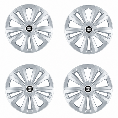 Set 4 Capace Roti Terra Gri R16, pentru Seat