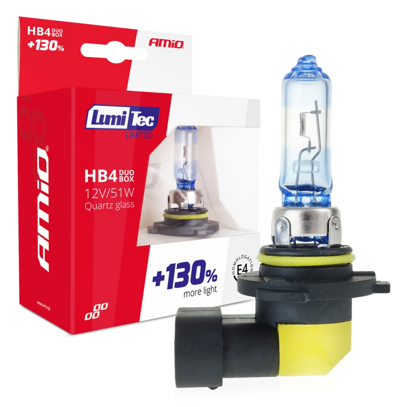 SET 2 BEC HALOGEN HB4 12V 51W LUMITEC LIMITED +130% DUO