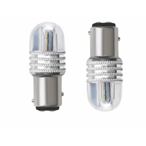 Set 2 becuri auto  1157/P21/5W- 6smd,flash